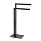 Black Metal Towel Rack