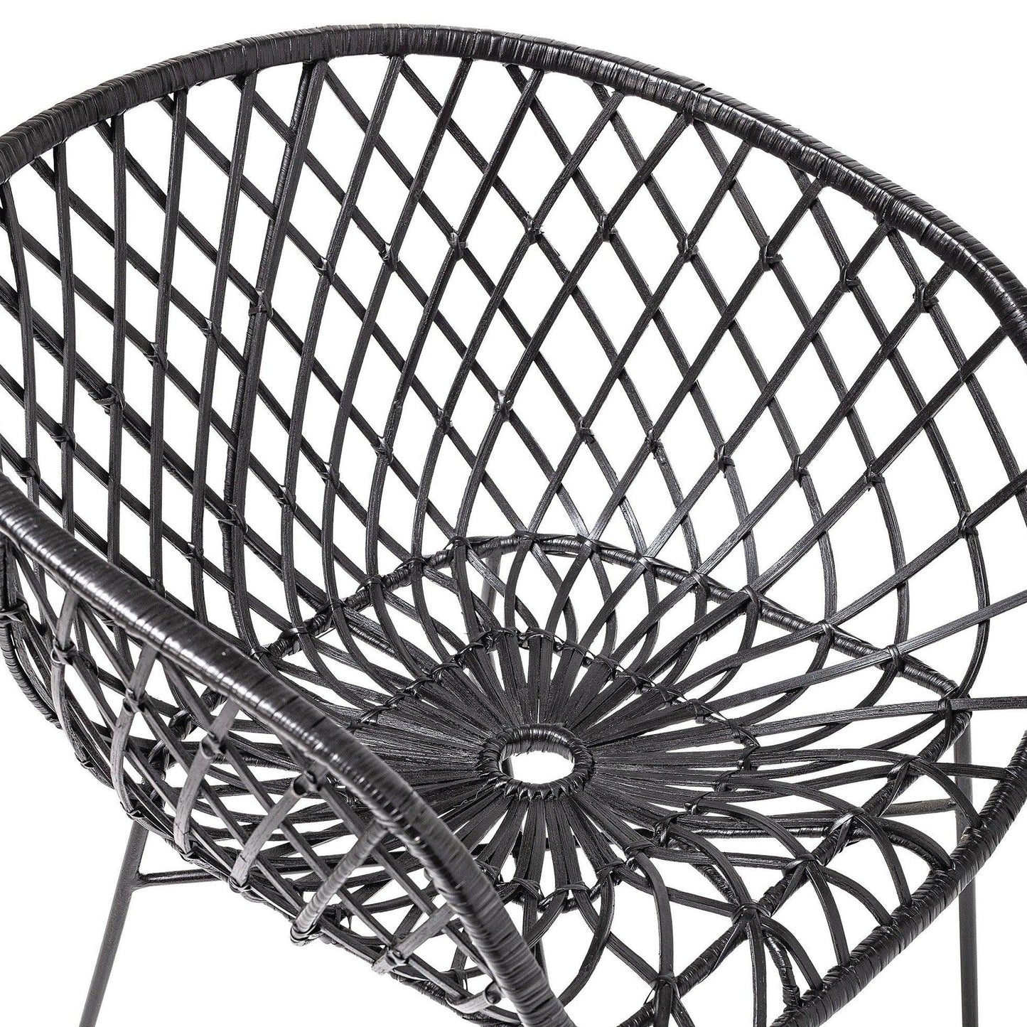 Black Rattan Chair