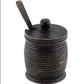 Black Wood Jar S/Spoon