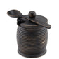 Black Wood Jar S/Spoon