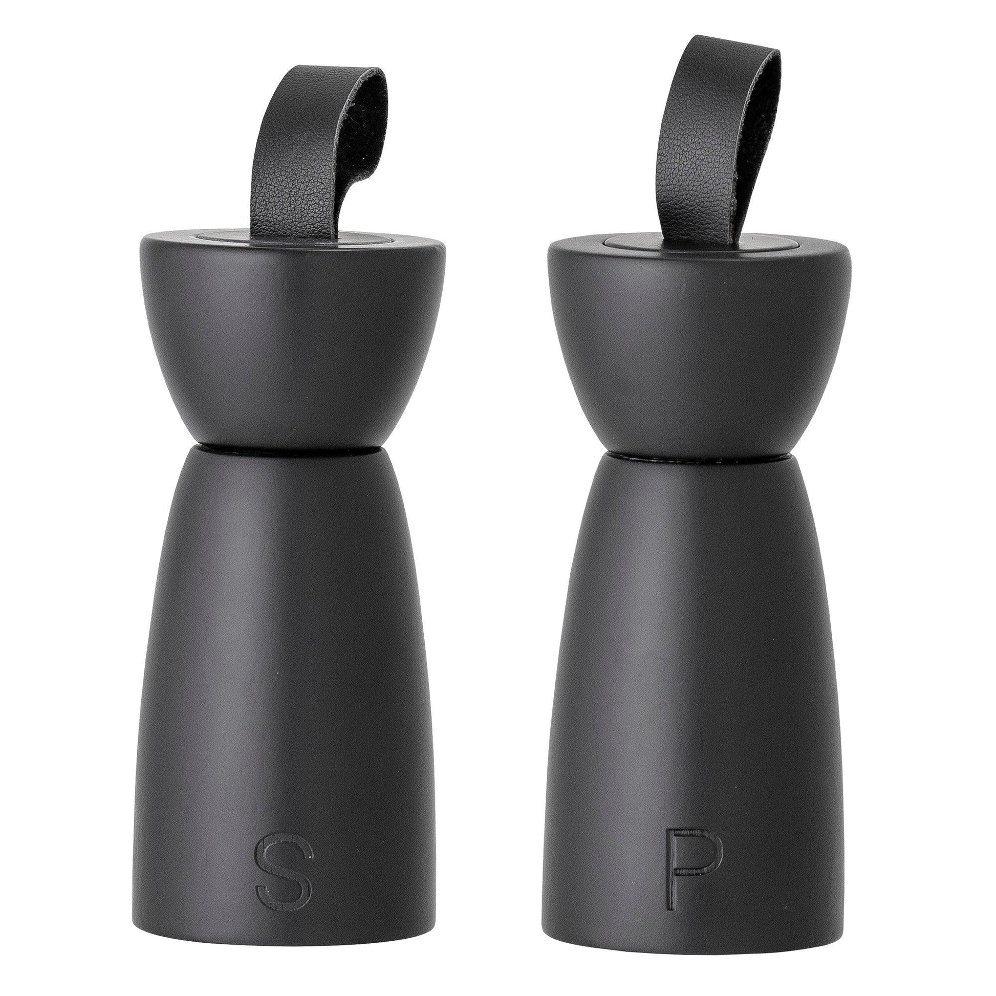 Black Wood Salt & Pepper Mill Set (x2)