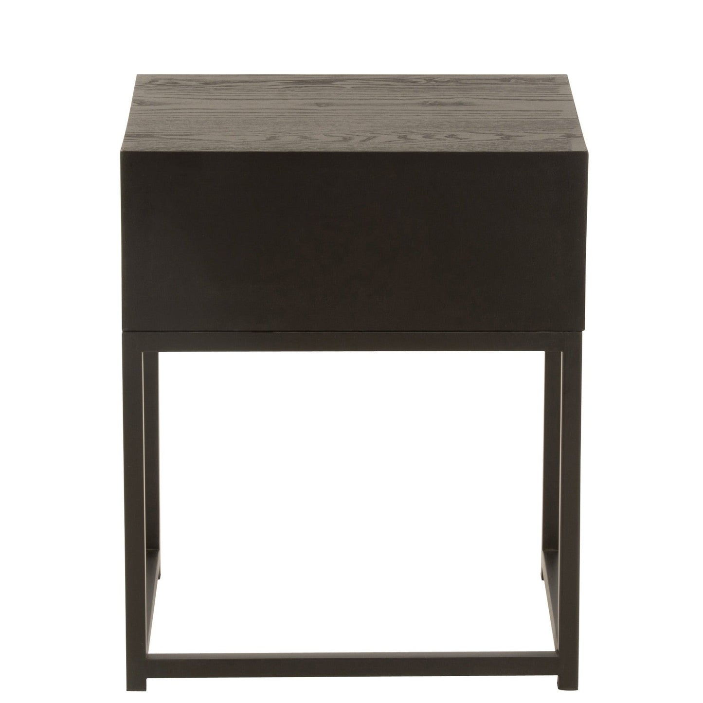 Black Wood Side Table