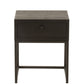 Black Wood Side Table