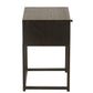 Black Wood Side Table