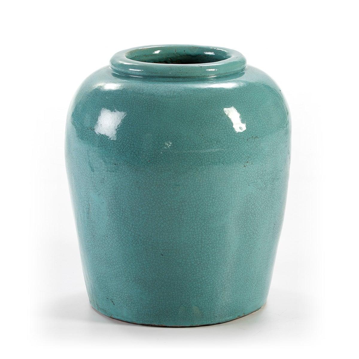 Blue Ceramic Flower Pot