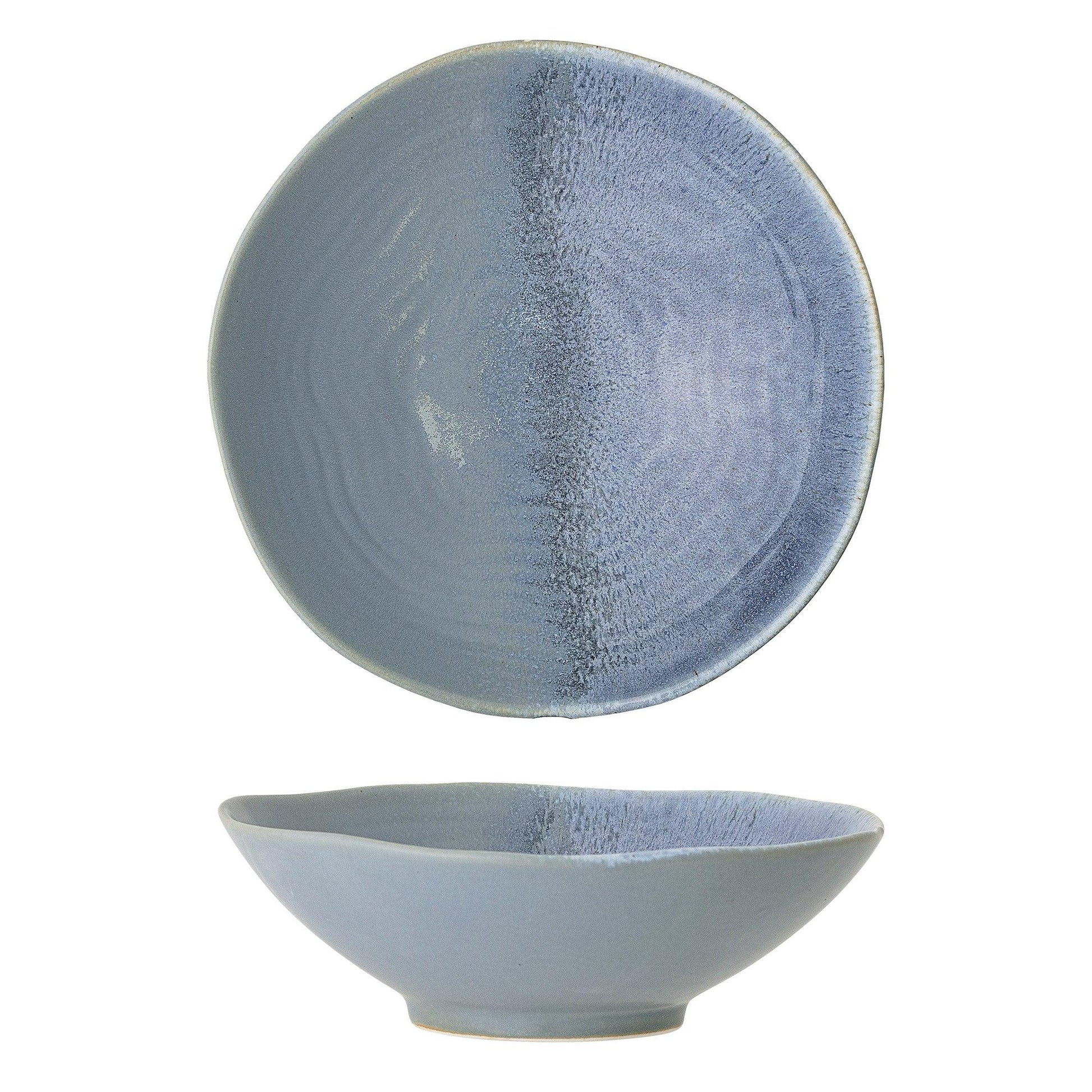 Blue Ceramic Serving Bowl