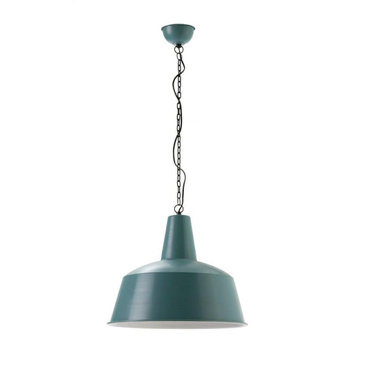 Blue Metal Ceiling Lamp