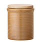 Brown Ceramic Jar W/ Lid