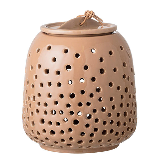 Brown Ceramic Lantern
