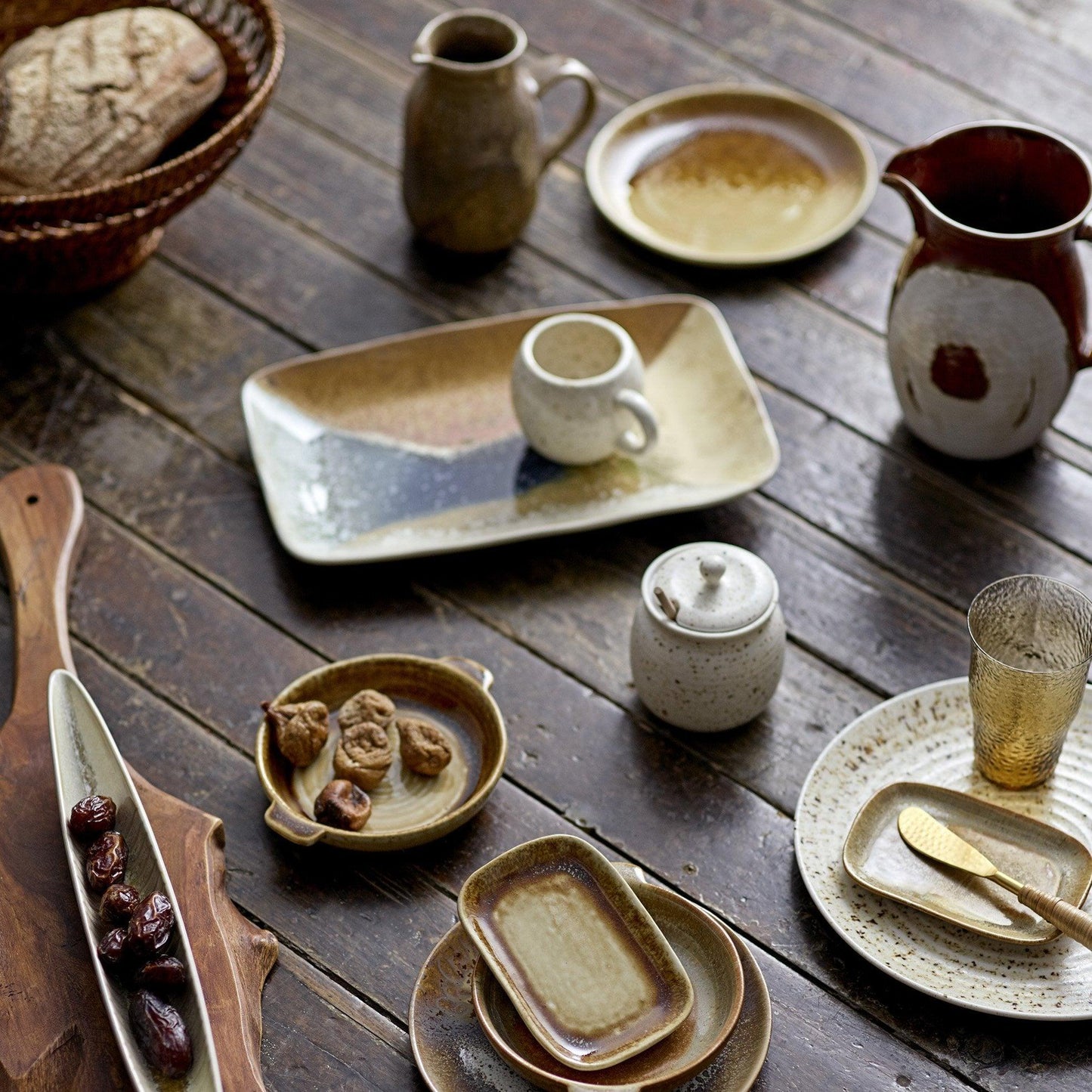 Brown Ceramic Serving Plate