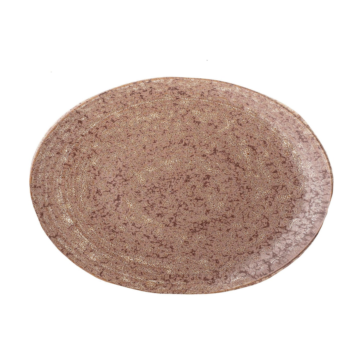 Brown Ceramic Serving Plate