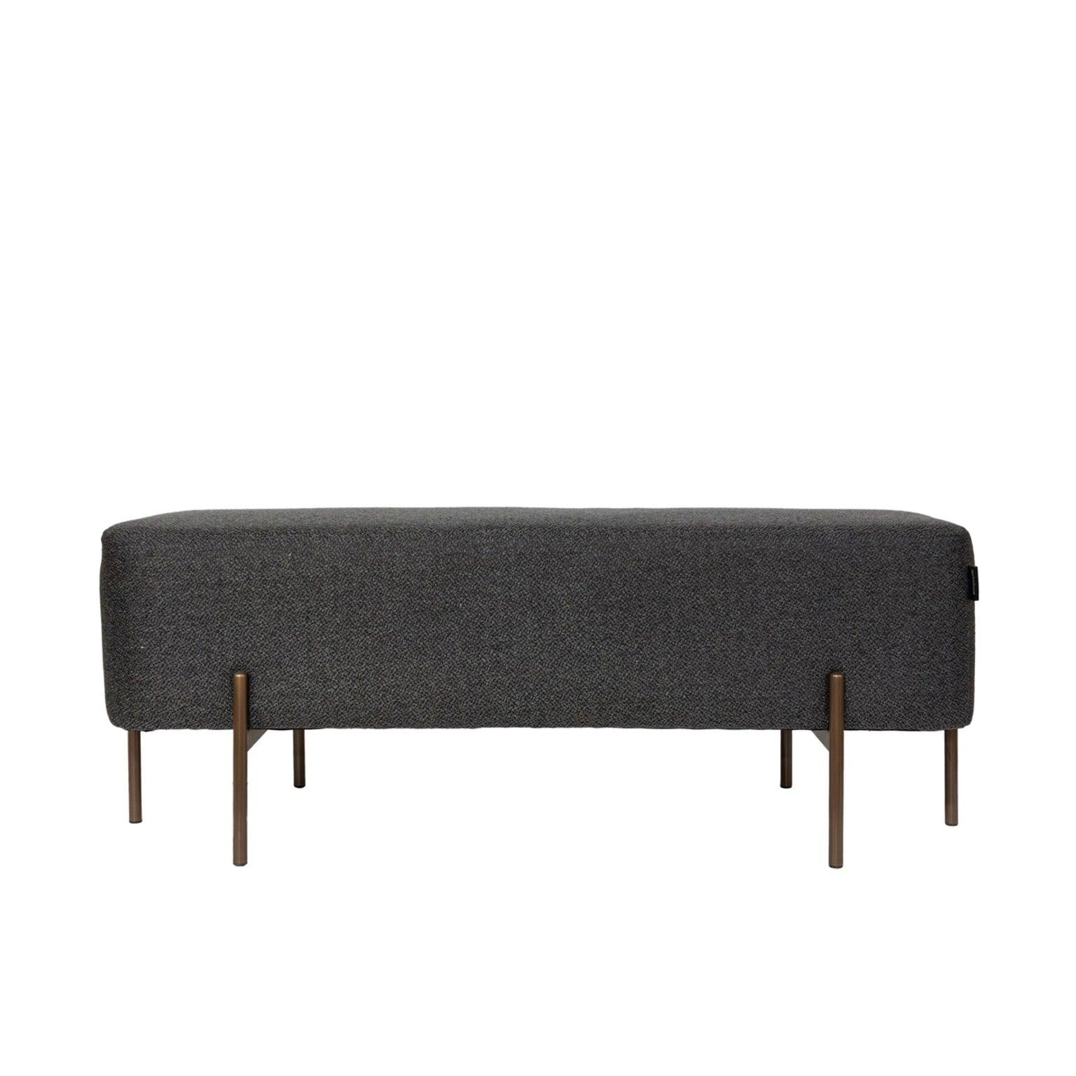 Brown Fabric Bench