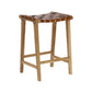 Brown Leather Barstool
