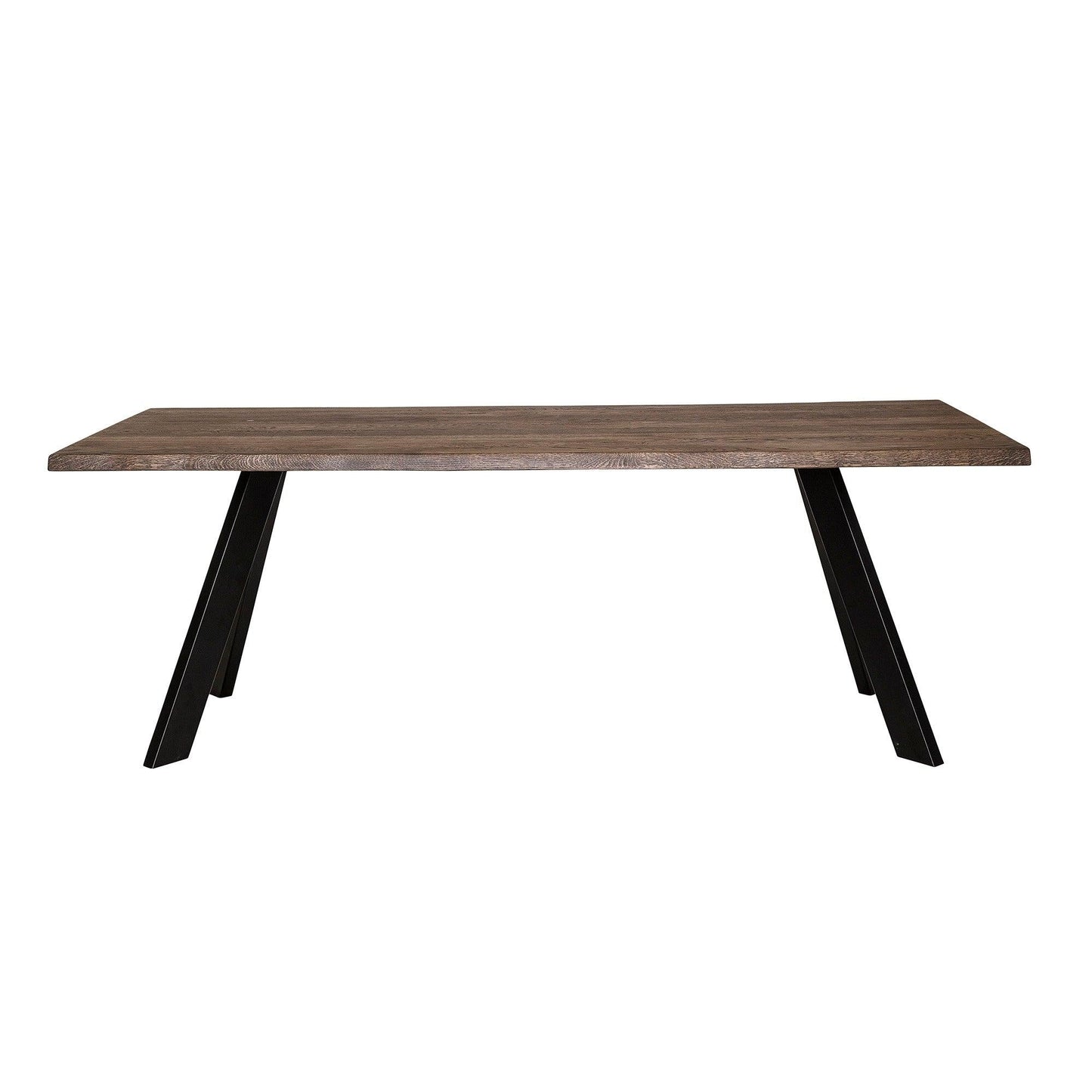 Brown Oak Wood Dining Table