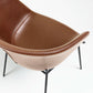 Brown Synthetic Leather Armchair