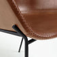 Brown Synthetic Leather Armchair
