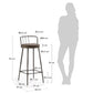 Brown Synthetic Leather Barstool