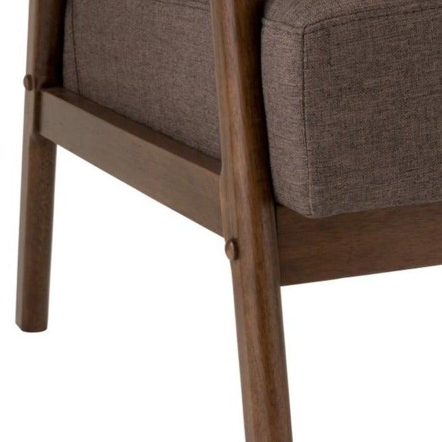 Brown Wood Armchair