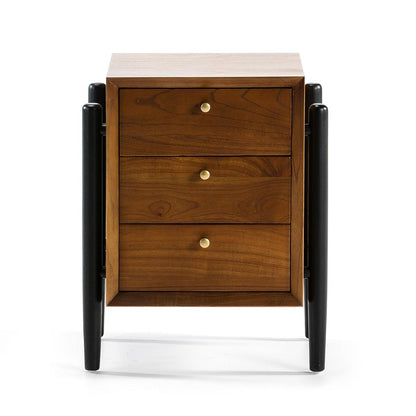 Brown Wood Nightstand