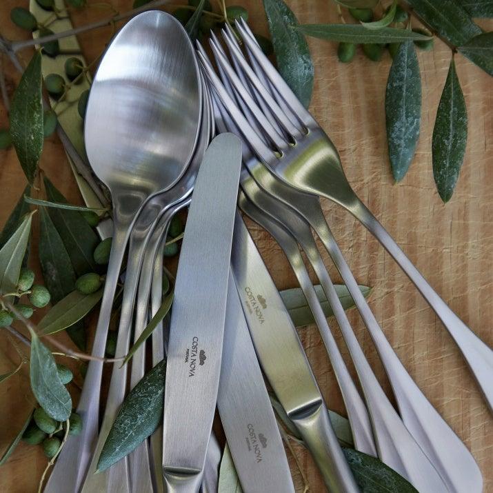 Brushed Stainless Iron Cutlery Set (x24)