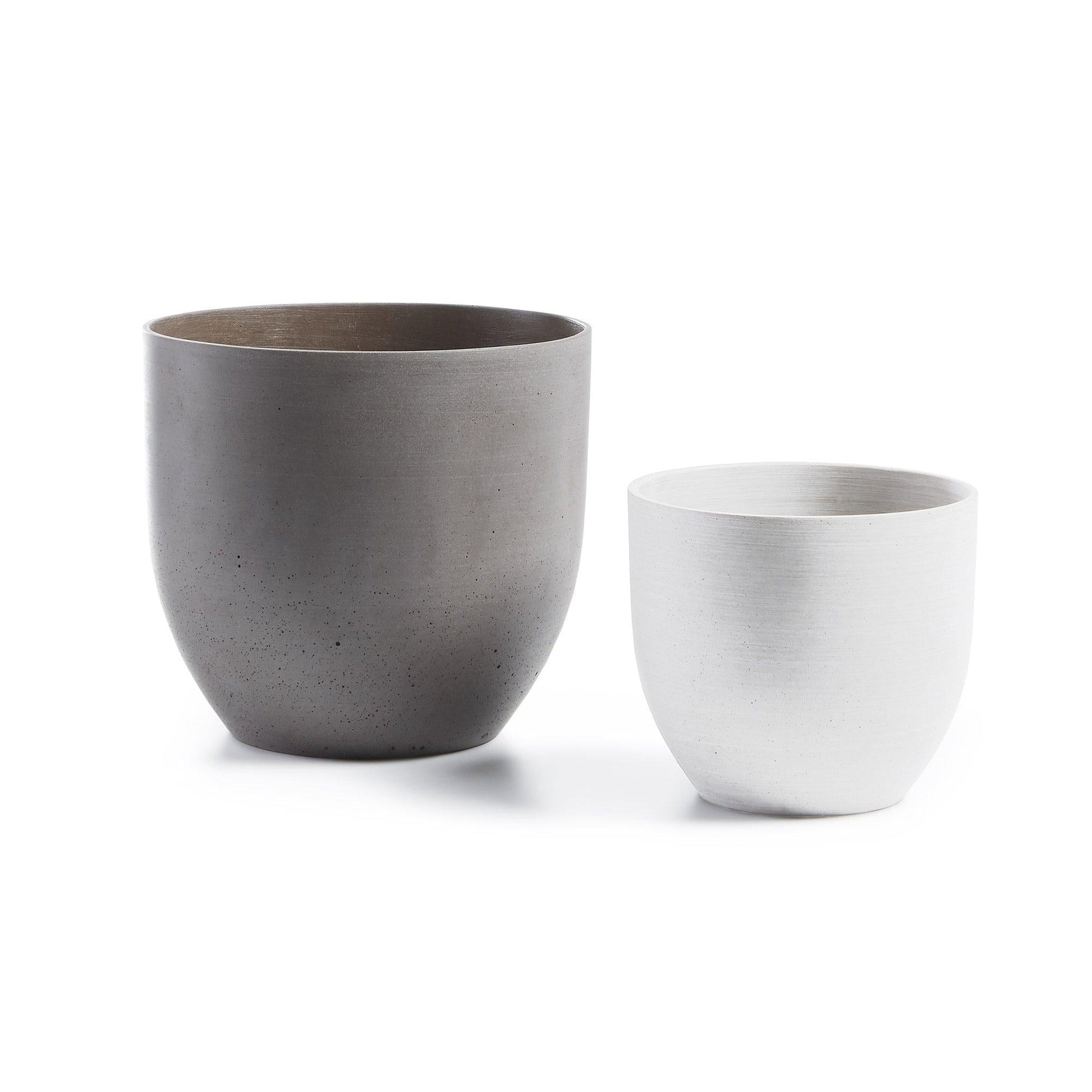 Concrete Flower Pot Set (x2)