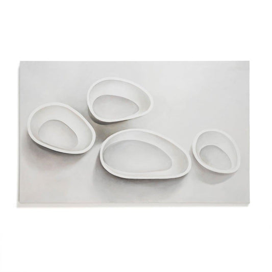 Dishes White Canvas