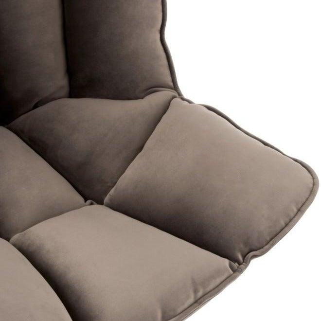 Fabric Armchair W/ Metal Legs