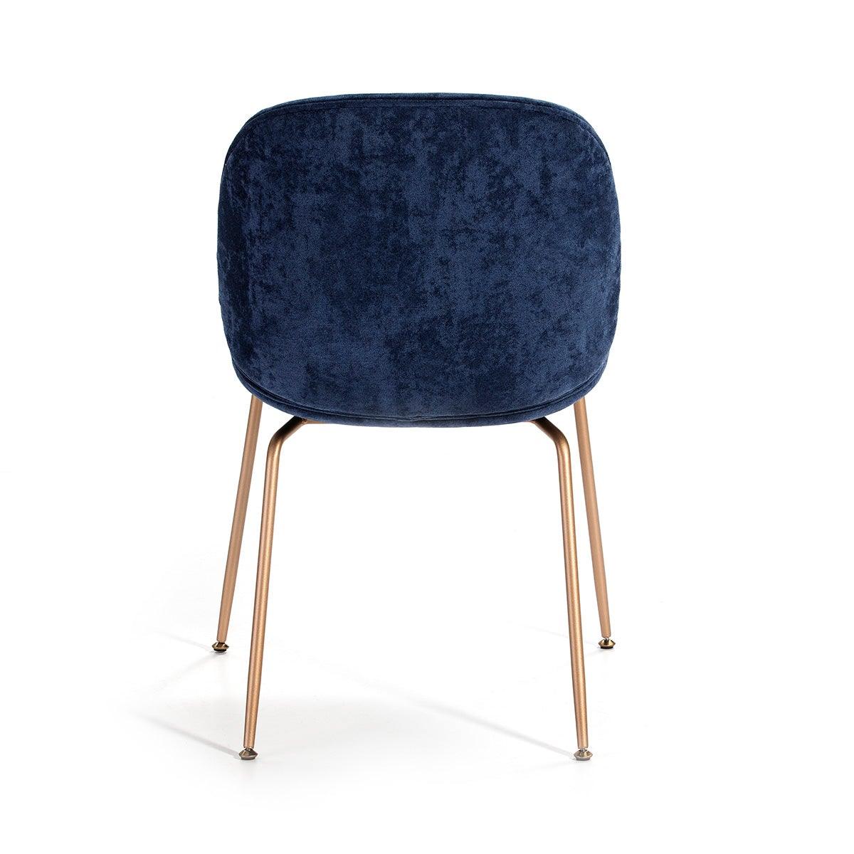 Fabric Chair W/Gold Legs