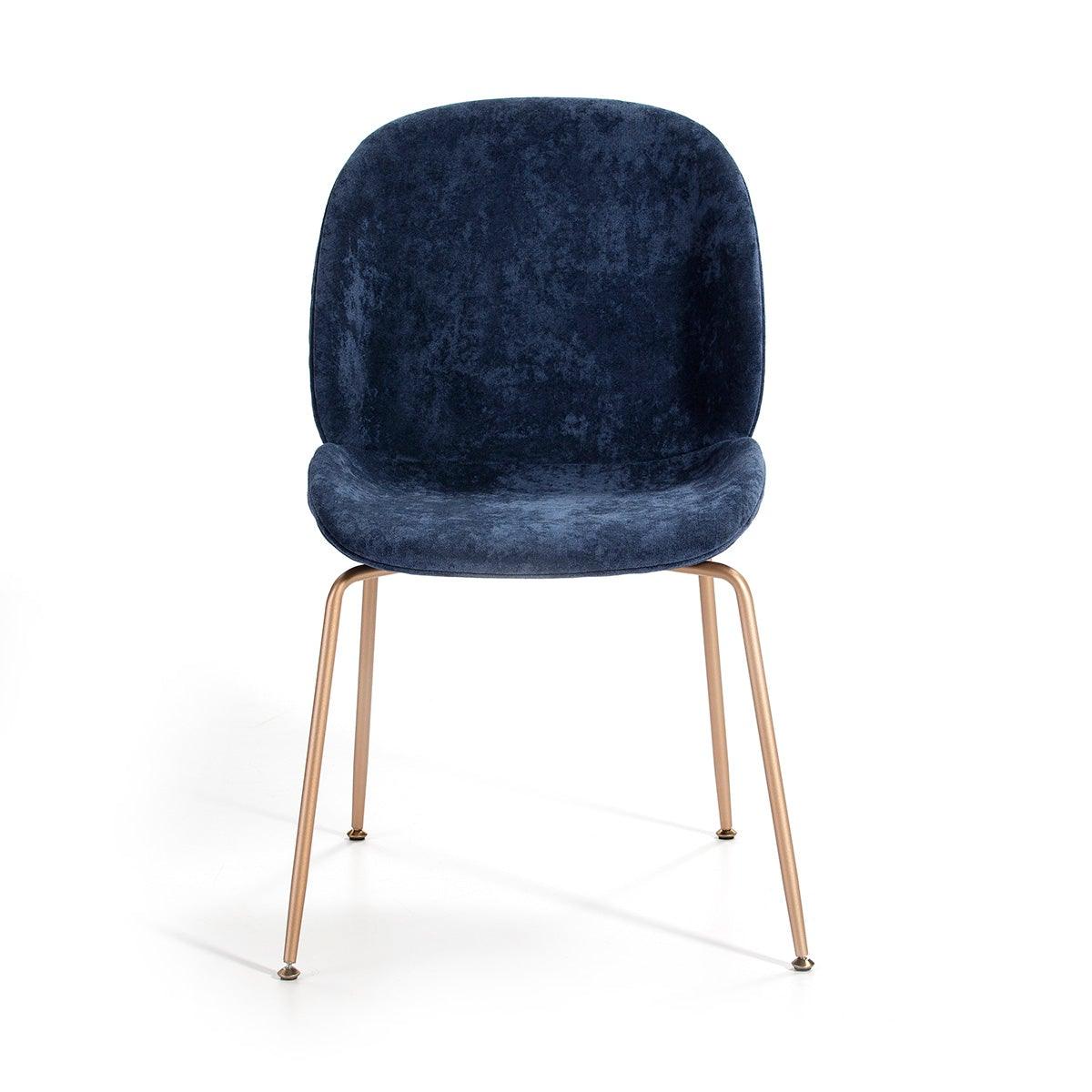 Fabric Chair W/Gold Legs
