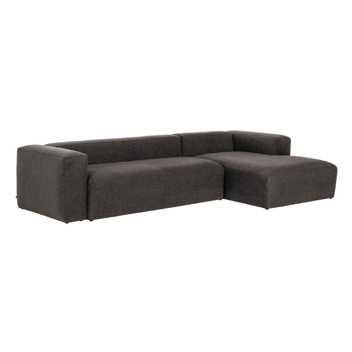 Fabric Sofa W/ Chaise Longue