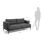 Fabric Sofa W/ Iron Legs