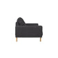 Fabric Sofa W/ Wood Legs