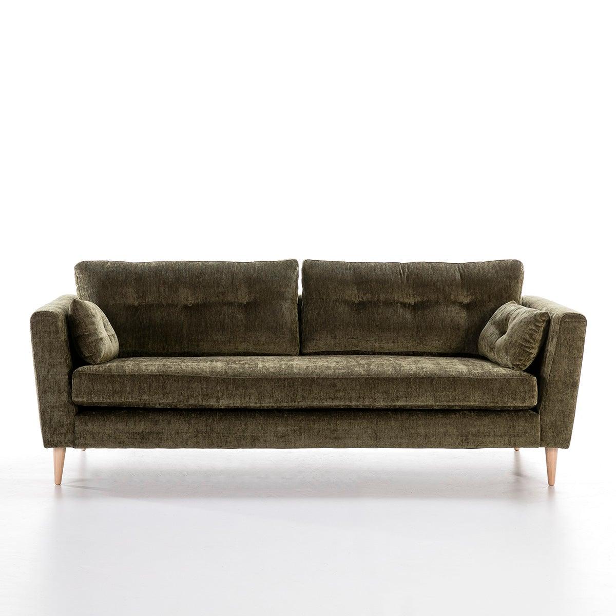 Fabric Sofa W/Wood Legs