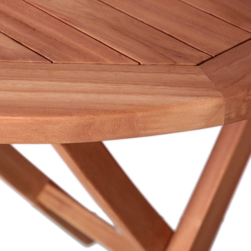 Foldable Nature Wood Dining Table