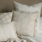 Fringe Beige Cotton Pillow
