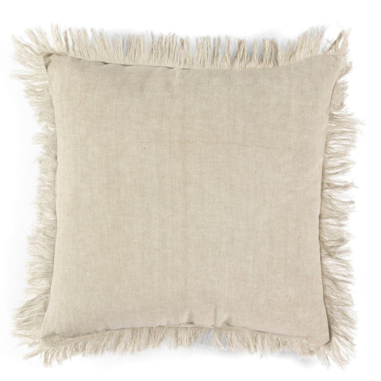Fringe Cotton Pillow W/ Filler
