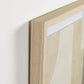 Geometric Beige Paper W/Wood Frame