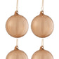 Glass Christmas Baubles Set (x4)