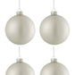 Glass Christmas Baubles Set (x4)