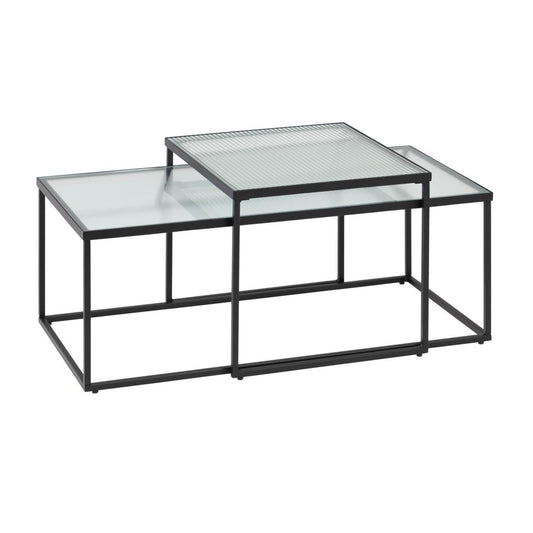 Glass Coffee Table Set (x2)