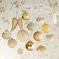 Gold Glass Christmas Baubles Set (x4)