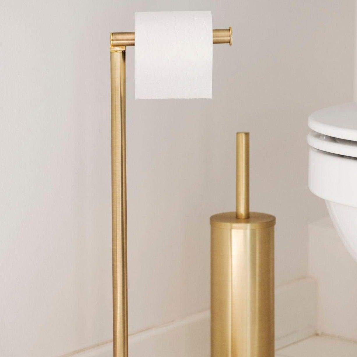Gold Metal Toilet Paper Holder