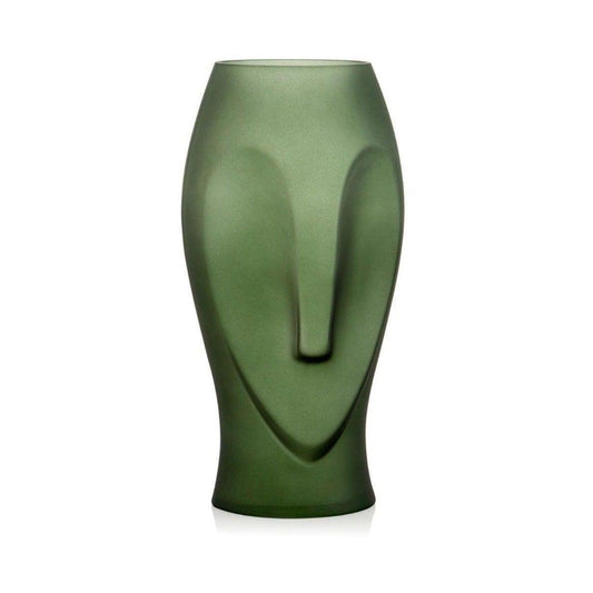 Green Blown Glass Vase