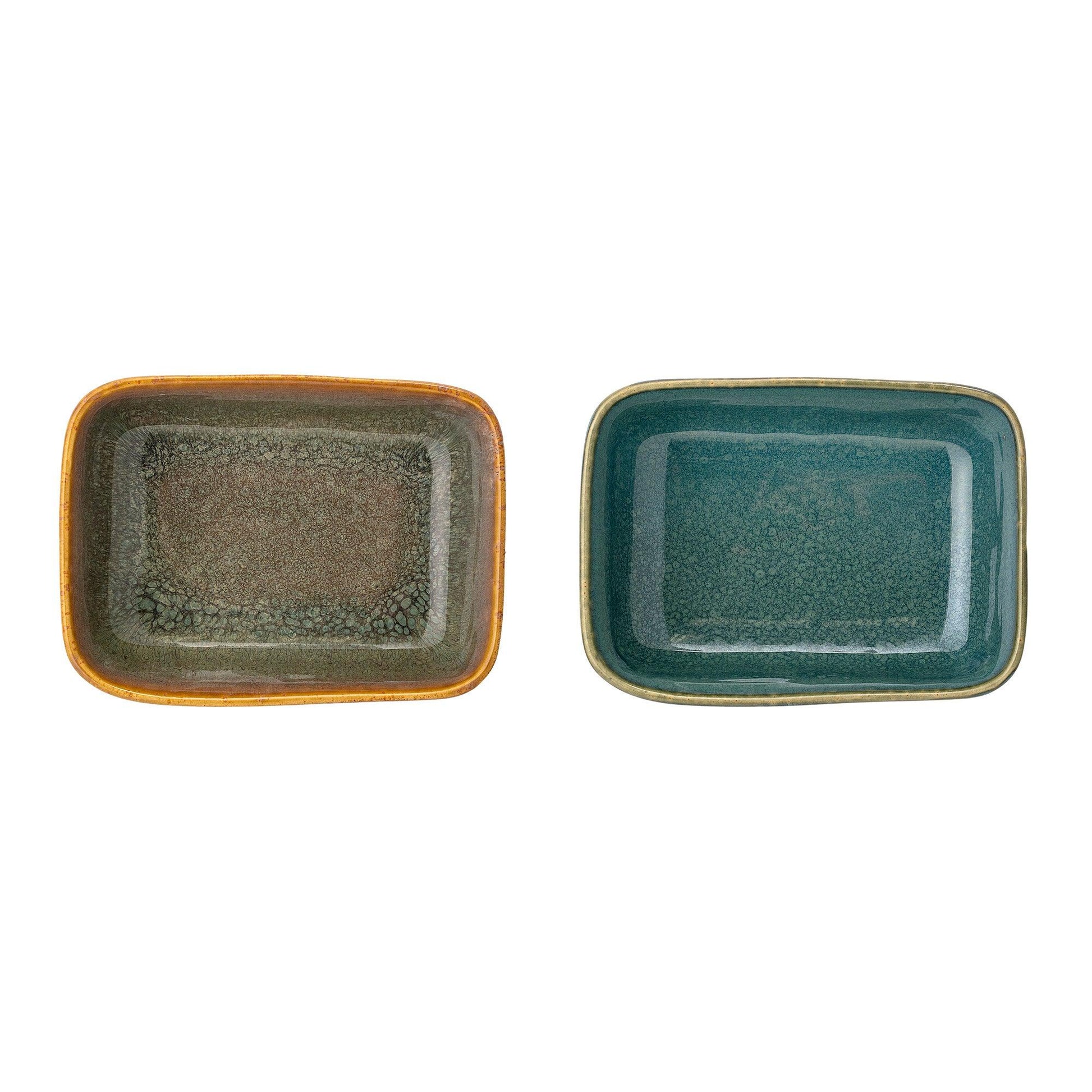 Green Ceramic Bowl Set (x2)