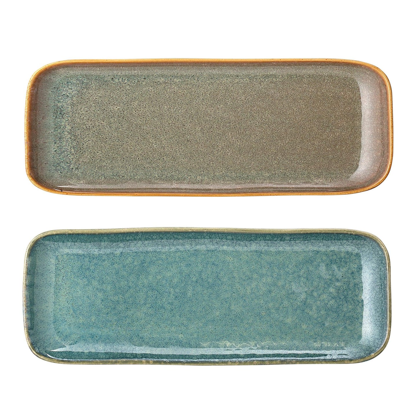 Green Ceramic Plate Set (x2)