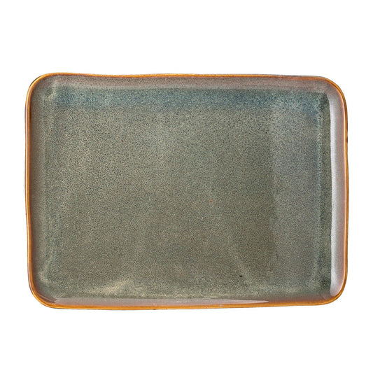 Green Ceramic Serving Plate