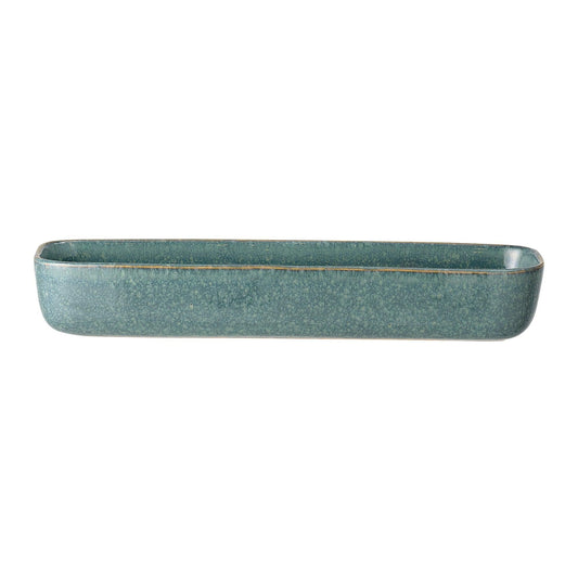 Green Ceramic Serving Tray