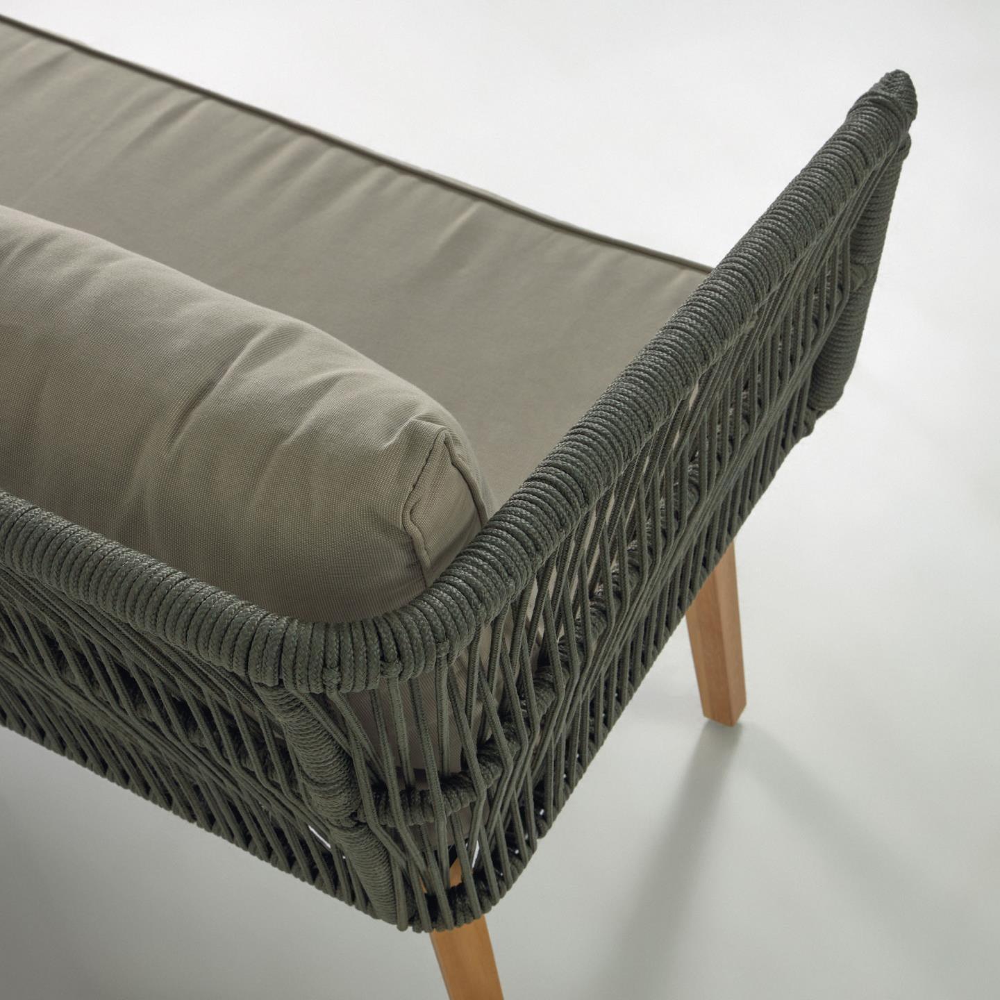 Green Fabric Sofa W/2 Armchairs