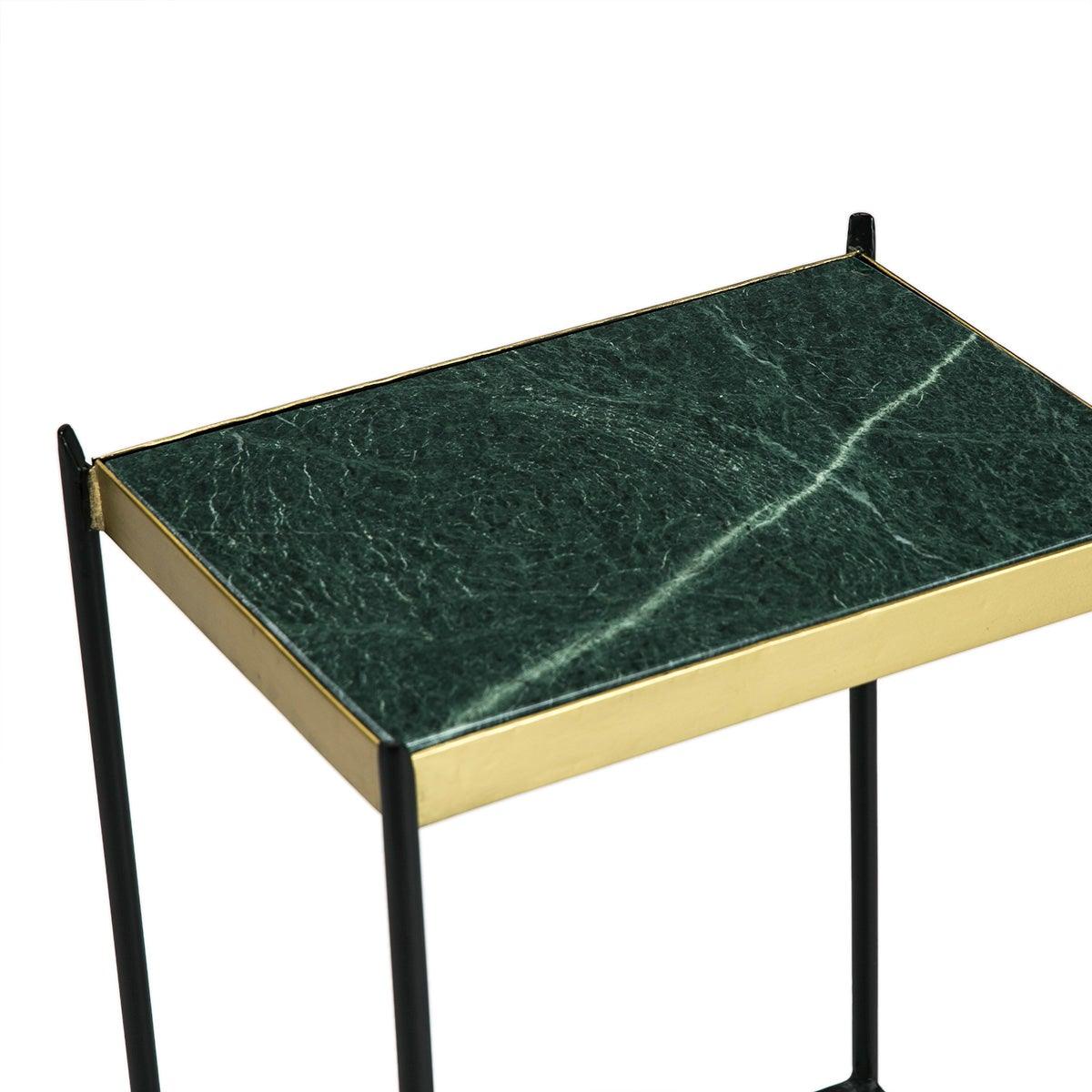 Green Marble Side Table