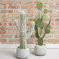 Green PVC Cactus W/Flower Pot